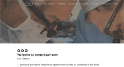 Desktop Screenshot of aortarepair.com