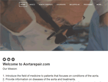 Tablet Screenshot of aortarepair.com